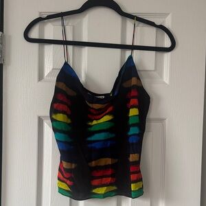 Alice + Olivia Multicolor Striped Camisole